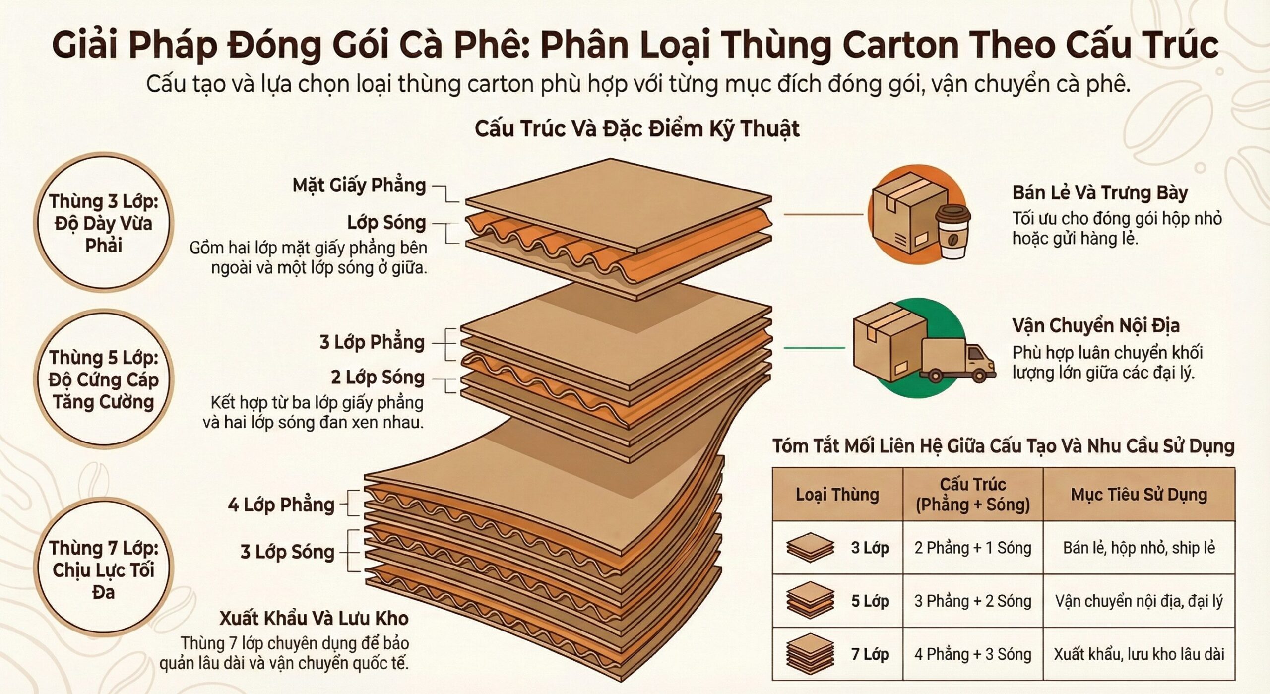 Thùng carton 3 lớp 5 lớp 7 lớp