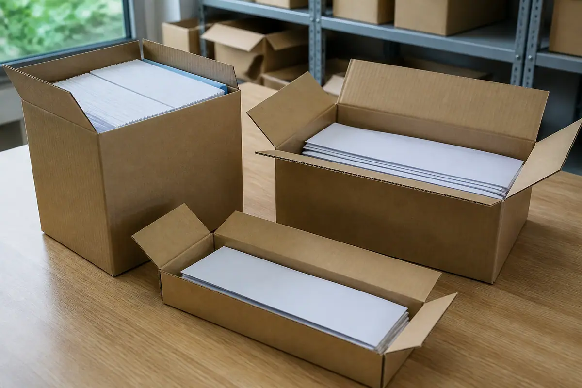 Các Kích Thước Thùng Carton Đựng Tài Liệu Phổ Biến Các Kích Thước Thùng Carton Đựng Tài Liệu Phổ Biến