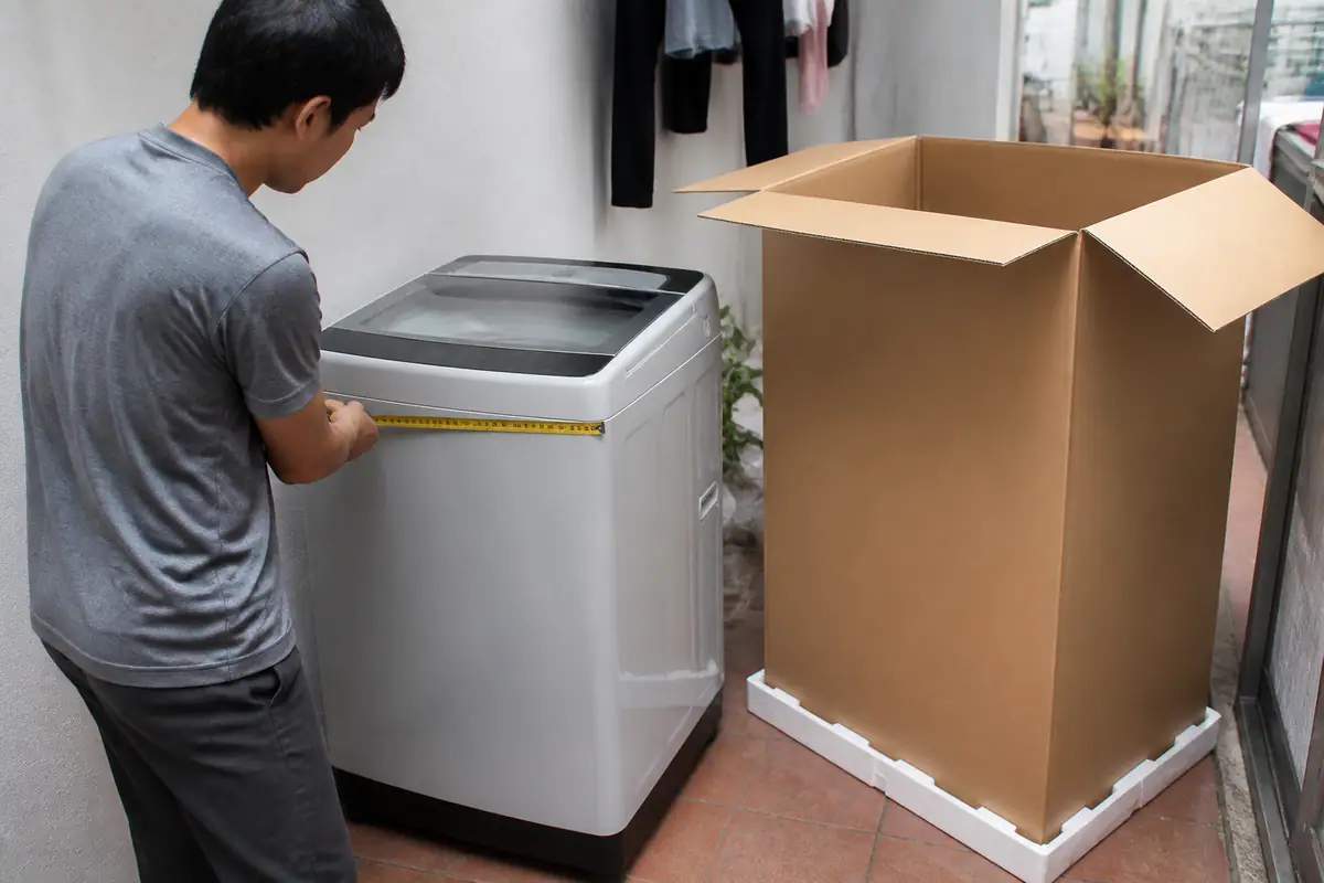 Kích Thước Thùng Carton Đựng Máy Giặt - Cách Chọn Chuẩn Kích Thước Thùng Carton Đựng Máy Giặt - Cách Chọn Chuẩn