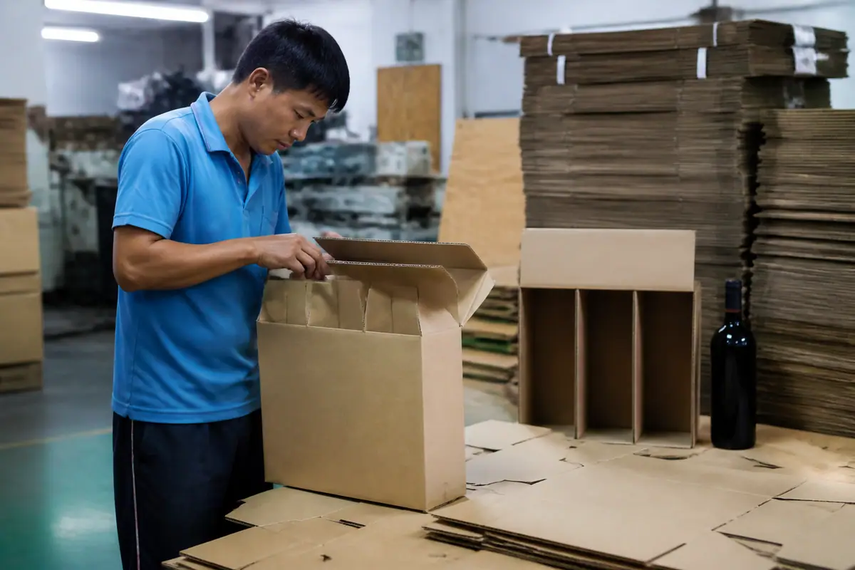 Quy Trình Sản Xuất Thùng Carton Đựng Rượu Đạt Chuẩn Chất Lượng