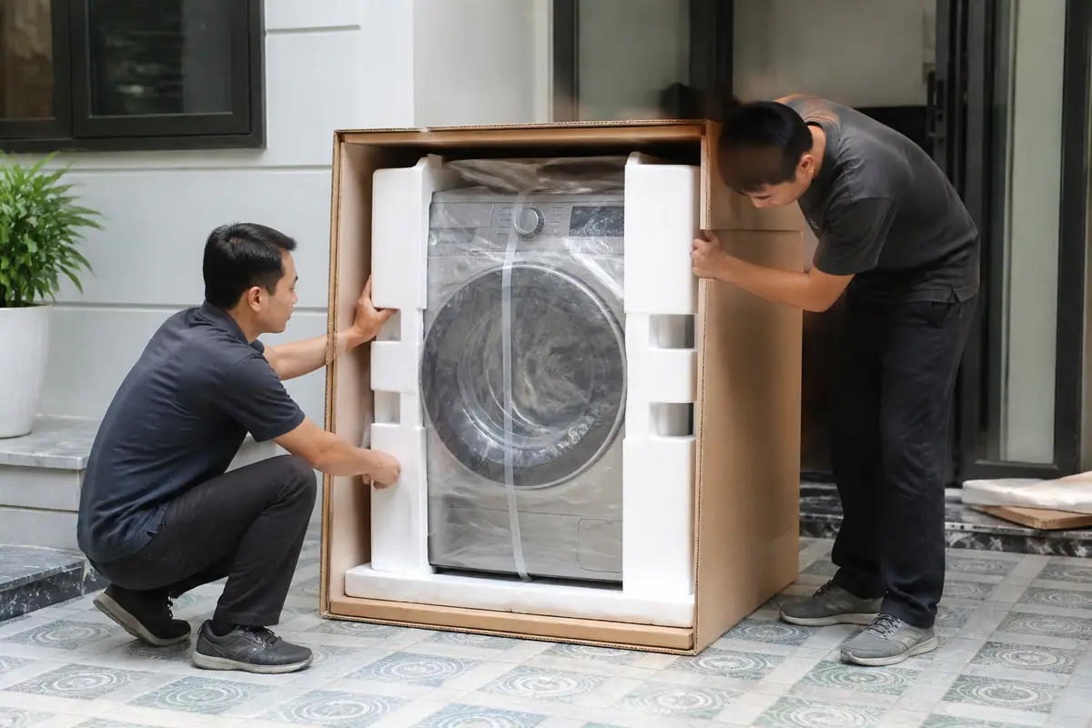Tại Sao Cần Thùng Carton Chuyên Dụng Cho Máy Giặt? | thùng carton đựng máy giặt Tại Sao Cần Thùng Carton Chuyên Dụng Cho Máy Giặt? - thùng carton đựng máy giặt