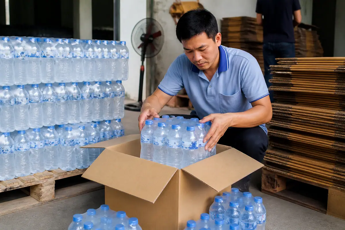 Tại Sao Thùng Carton Là Lựa Chọn Tối Ưu Cho Nước Uống Đóng Chai? - thùng carton đựng nước uống đóng chai