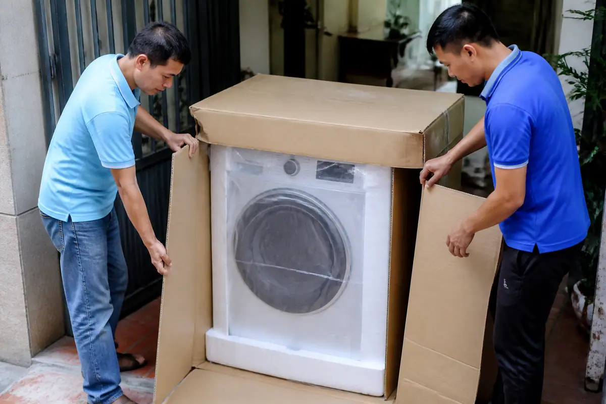 Thùng Carton Đựng Máy Giặt – Hướng Dẫn Chọn Kích Thước, Chất Liệu & Giá 2026