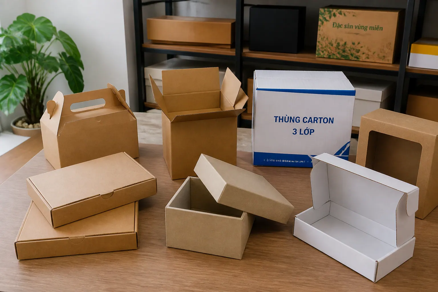 Bảng so sánh chi tiết các loại hộp carton thông dụng - hộp carton nắp rời