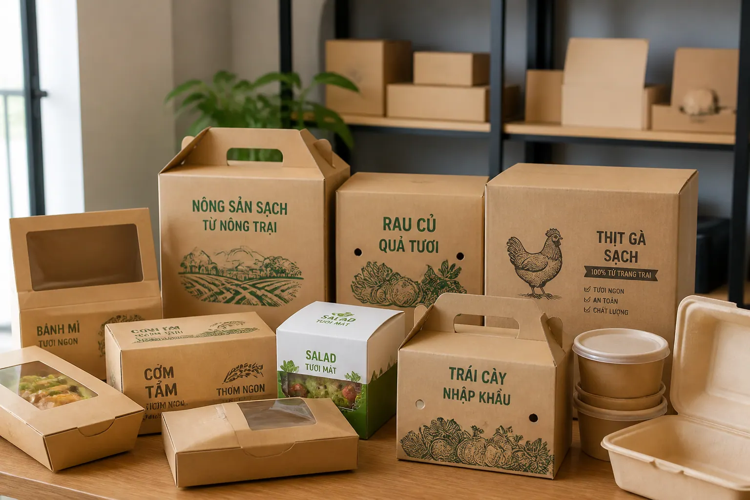 Bao bì carton thực phẩm: Tiêu chuẩn, phân loại & cách chọn
