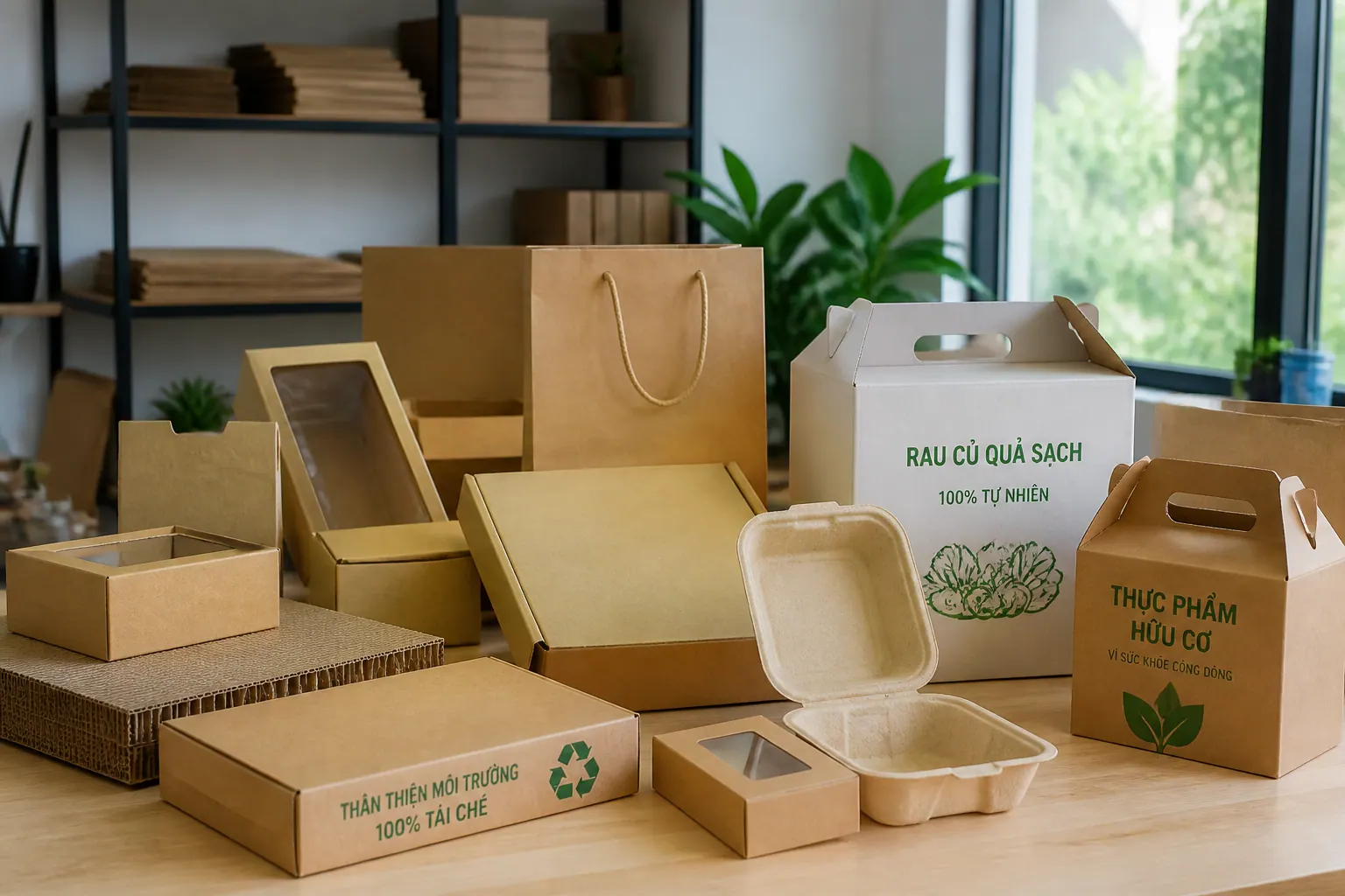 Các loại bao bì carton thân thiện môi trường phổ biến Các loại bao bì carton thân thiện môi trường phổ biến