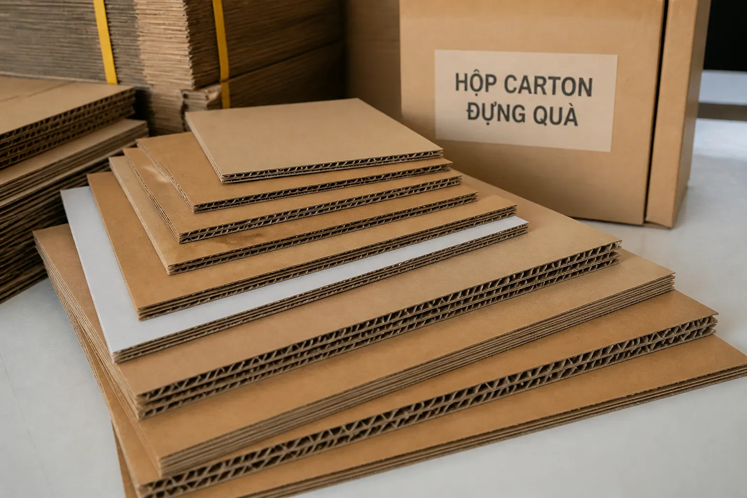 Chất Liệu Carton - hộp carton đựng quà
