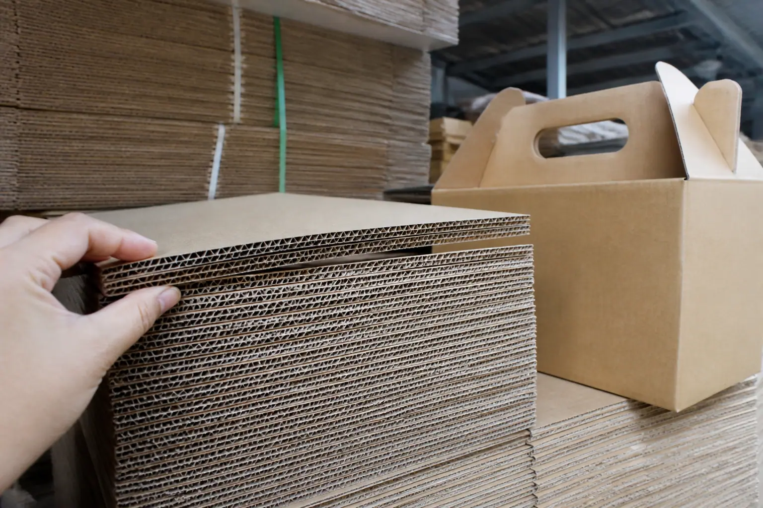 Chất liệu giấy carton | hộp carton có quai Chất liệu giấy carton - hộp carton có quai