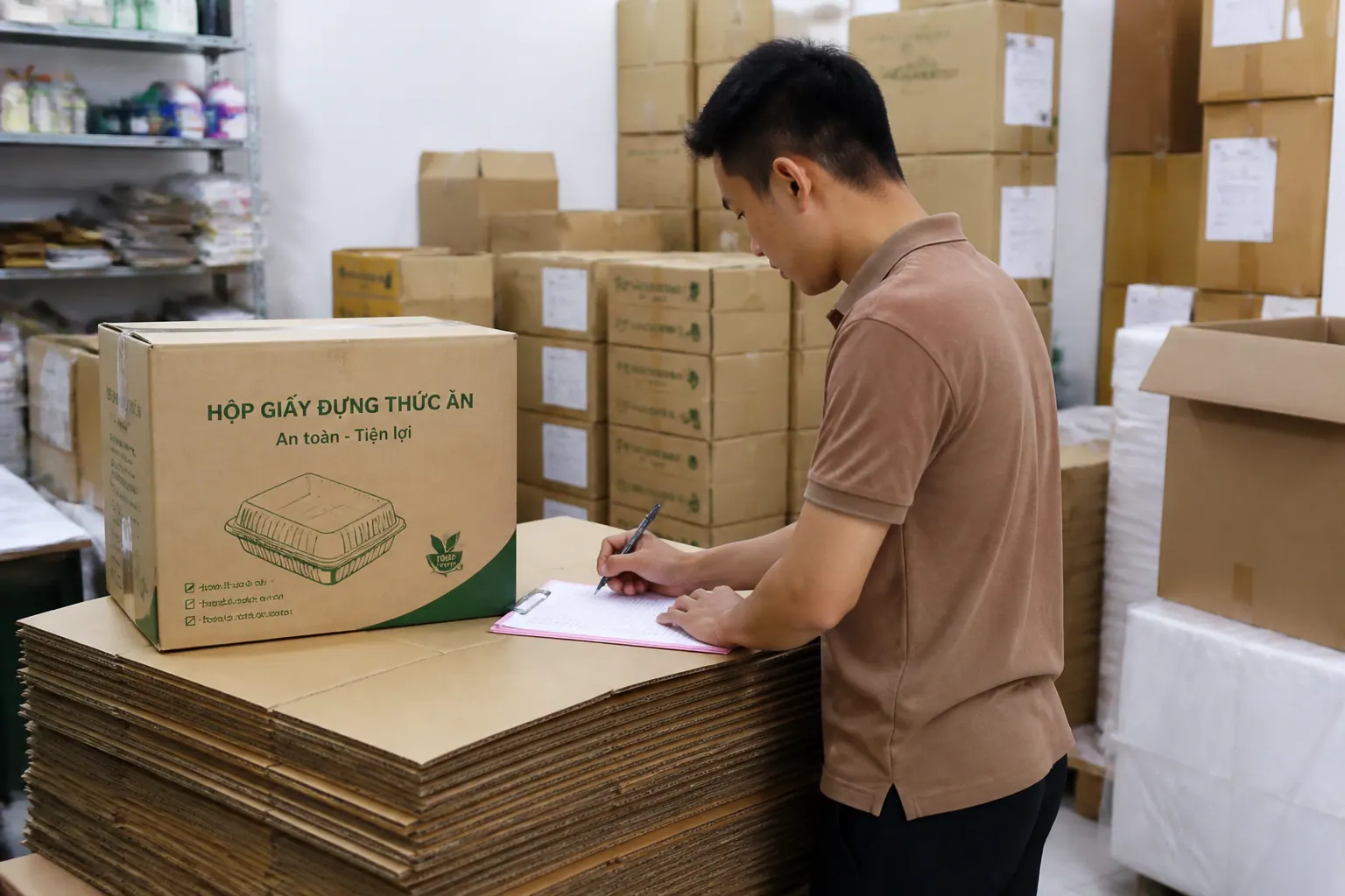 Chi Phí Và Số Lượng Đặt Hàng - hộp carton đựng đồ ăn