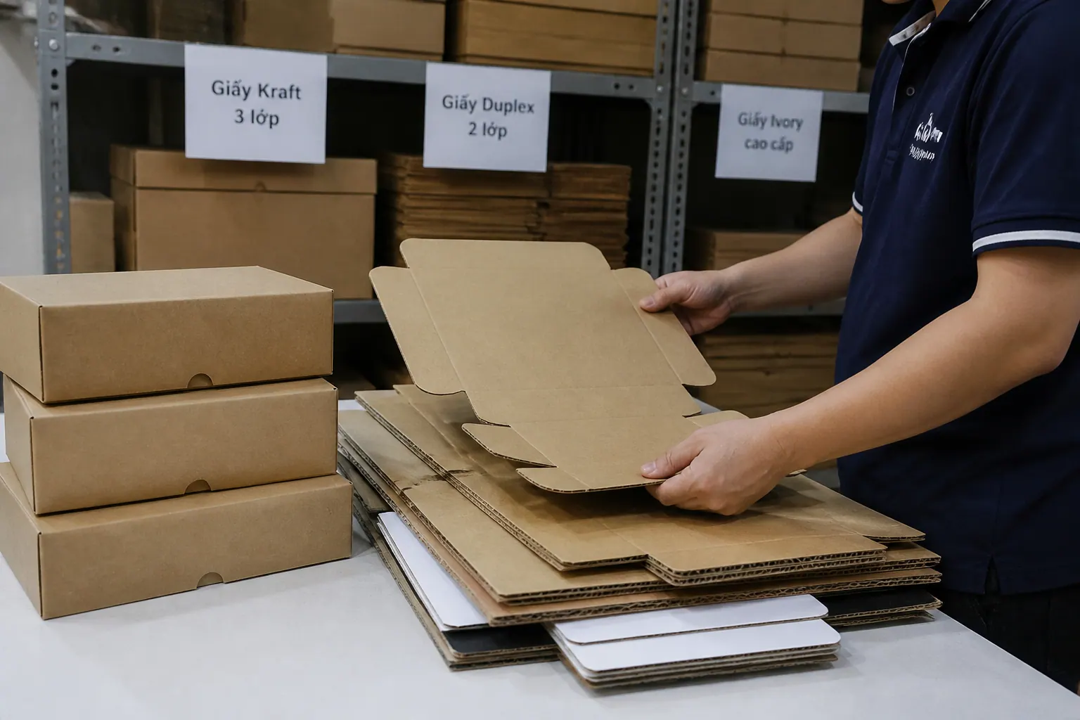Chọn chất liệu | hộp carton tự khóa Chọn chất liệu - hộp carton tự khóa