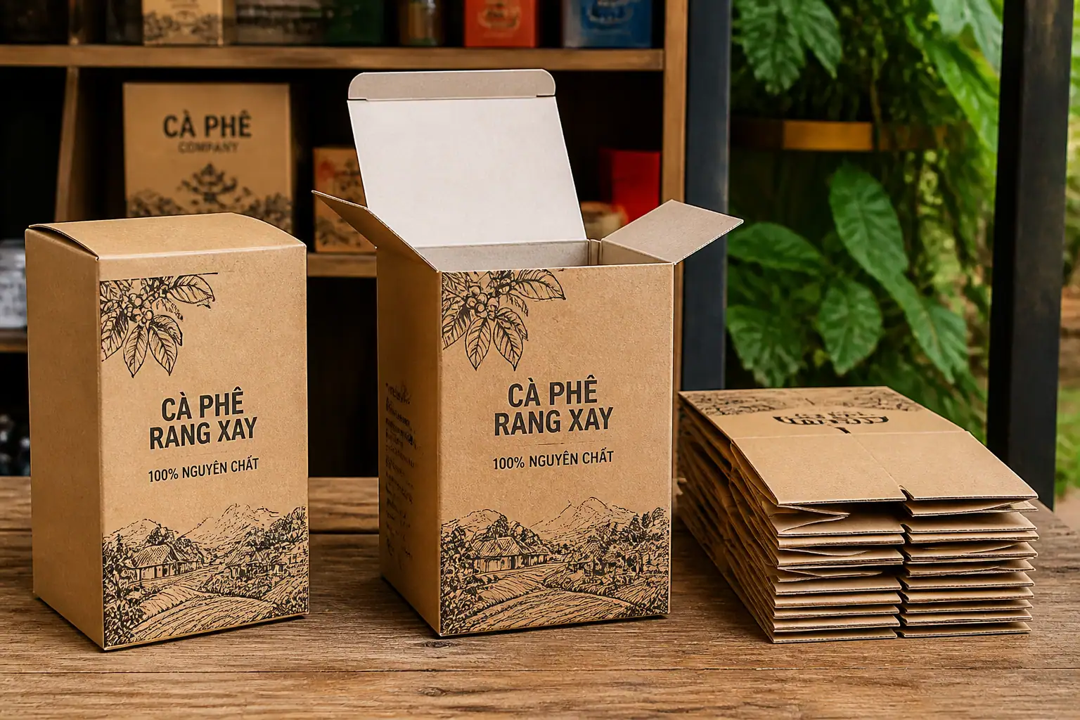 Hộp Carton 3 Lớp - hộp carton đựng cà phê