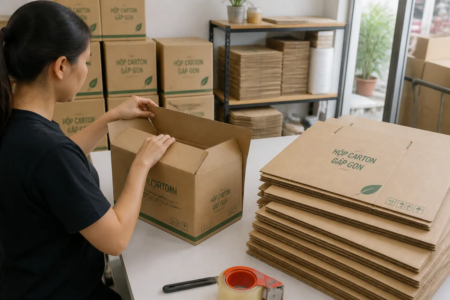 Hộp Carton Gấp Gọn: Giải Pháp Đóng Gói Thông Minh, Tiết Kiệm Không Gian