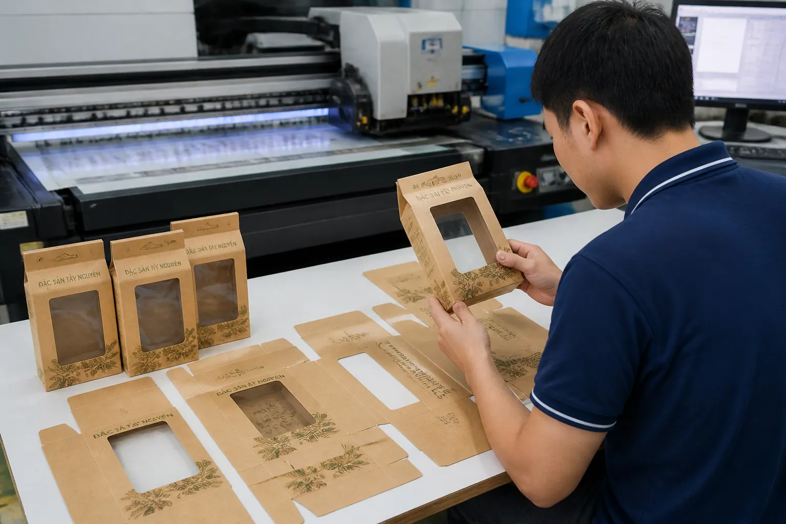 In Ấn Và Gia Công | hộp carton có cửa sổ In Ấn Và Gia Công - hộp carton có cửa sổ