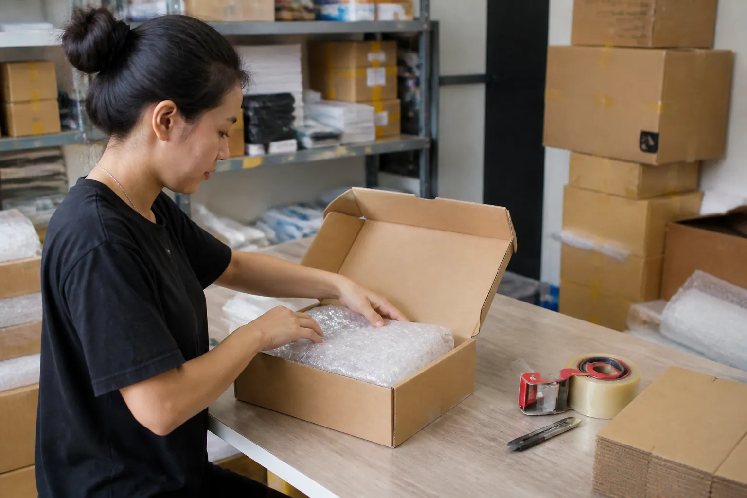 Kinh Nghiệm Triển Khaóng Gói Bằng Hộp Carton Nắp Gài