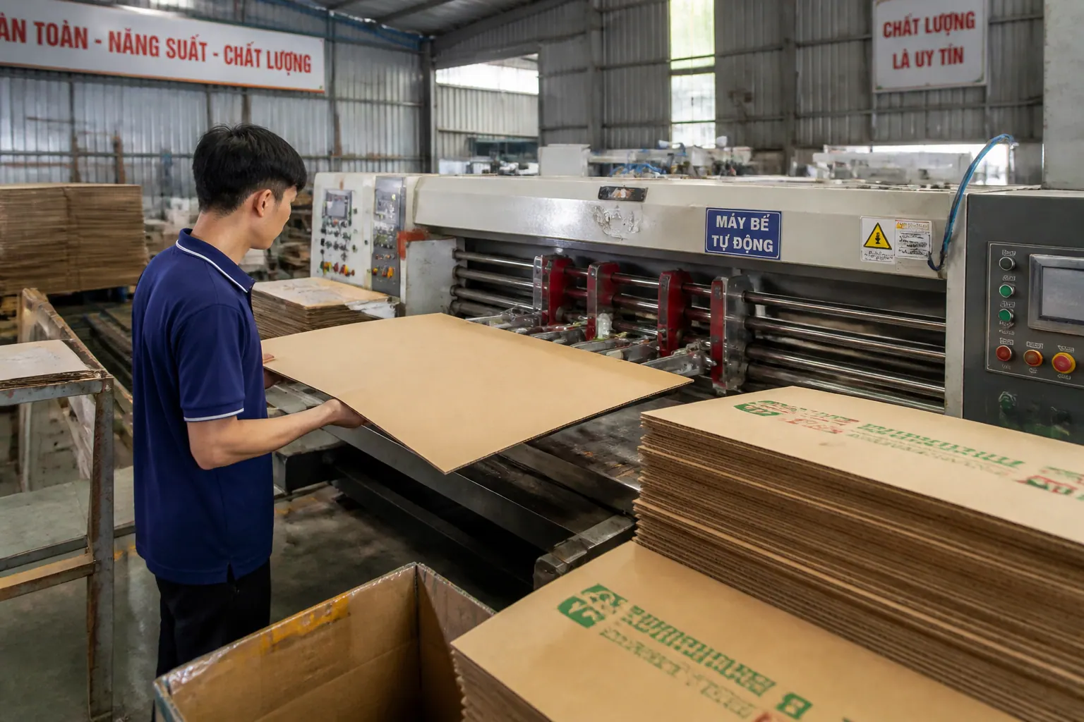 Quy trình sản xuất bao bì carton và bao bì giấy Quy trình sản xuất bao bì carton và bao bì giấy