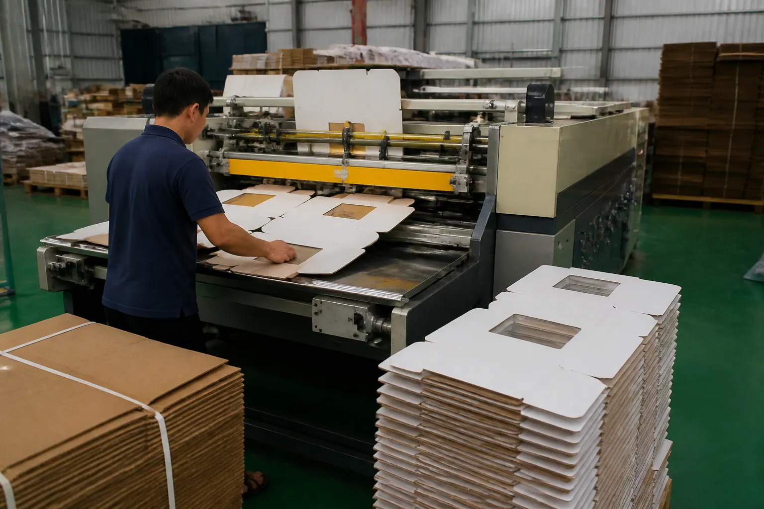 Quy trình sản xuất hộp carton đựng bánh chi tiết tại Bắc Trường Sơn Quy trình sản xuất hộp carton đựng bánh chi tiết tại Bắc Trường Sơn