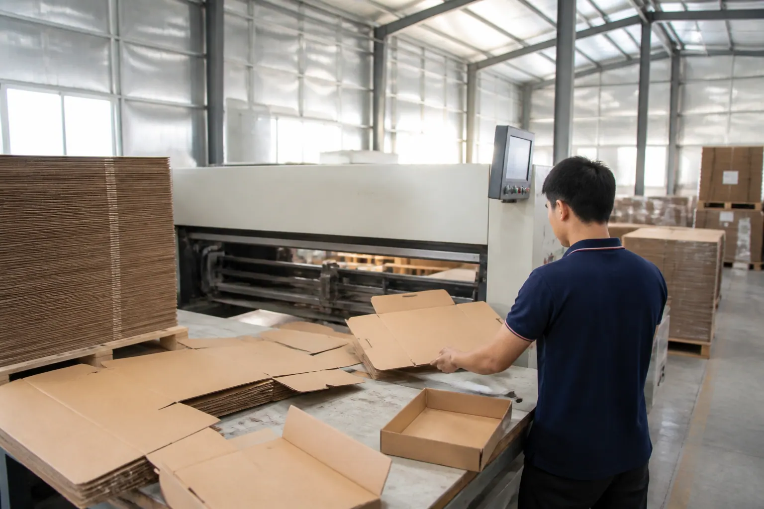 Quy trình sản xuất hộp carton đựng bánh tại Bắc Trường Sơn Quy trình sản xuất hộp carton đựng bánh tại Bắc Trường Sơn