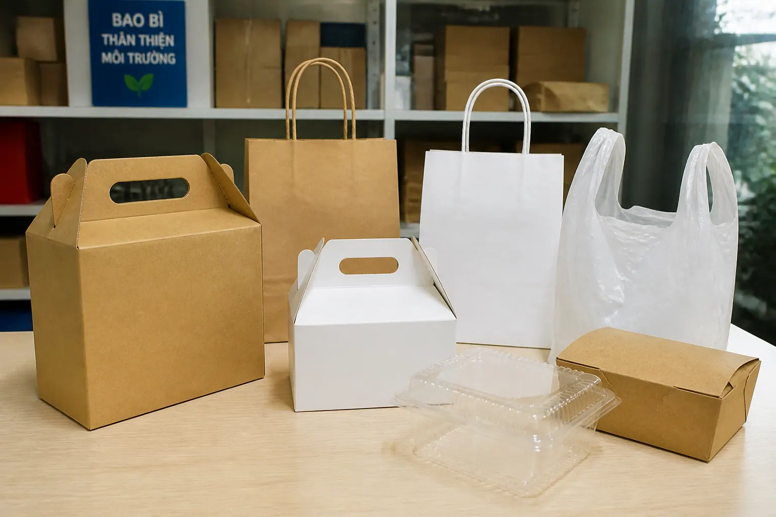 So sánh chi tiết hộp carton có quai với các loại bao bì khác So sánh chi tiết hộp carton có quai với các loại bao bì khác