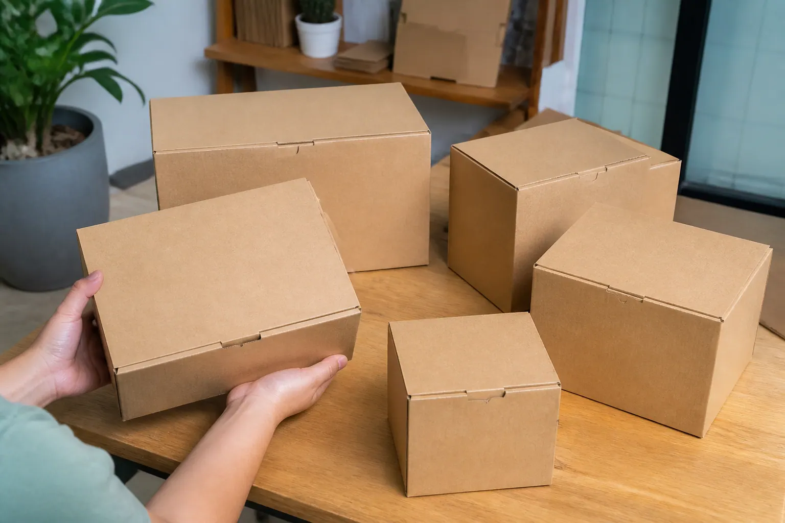 Theo kích thước | hộp carton tự khóa Theo kích thước - hộp carton tự khóa